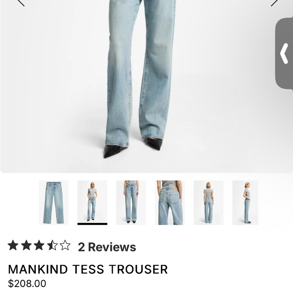 7 For All Mankind Tess Trouser straight leg